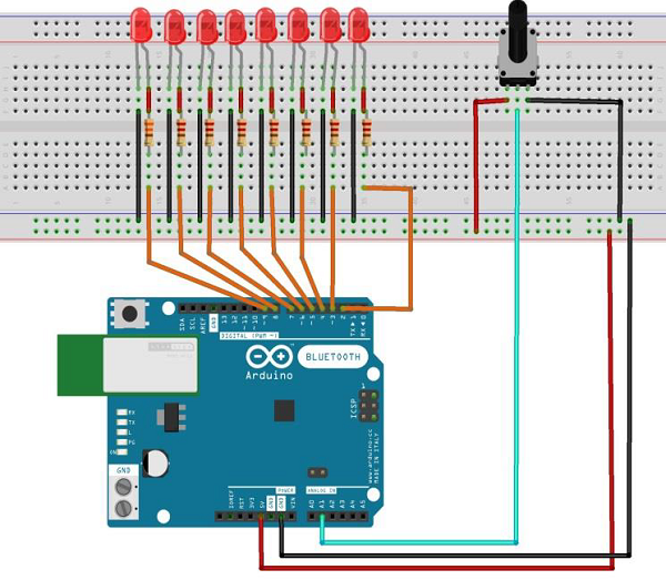 Arduino - LED Bar Graph-1