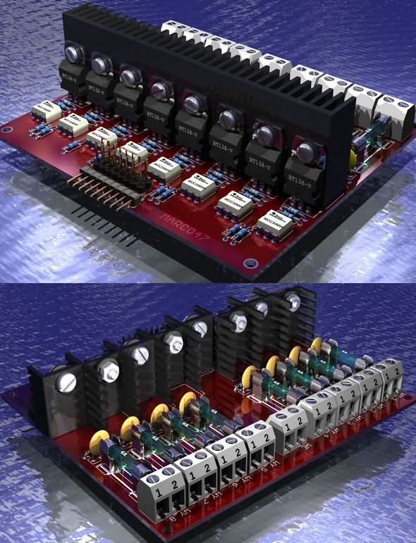 8-channel-opto-isolator-driver-circuit-triac
