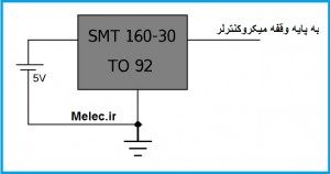اتصال سنسور دما SMT160 به AVR