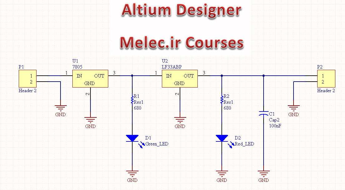 آموزش Altium Designer جلسه چهارم : طراحی شماتیک(3)