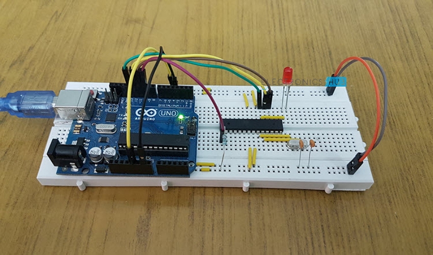 Bootloader atmega328p. Sensing Fire using Arduino