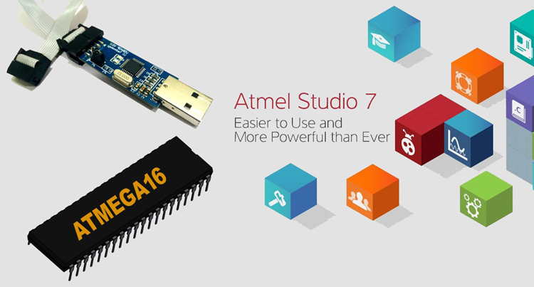 آموزش پروگرم کردن میکروکنترلر AVR Atmega16، با استفاده از USBASP پروگرمر و Atmel Studio 7.0