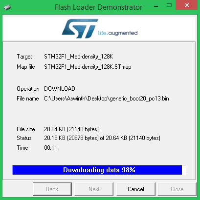 پروگرم کردن بورد STM32F103C8 با استفاده از USB port