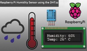 سنسور رطوبتی رزبری‌پای با استفاده از DHT22